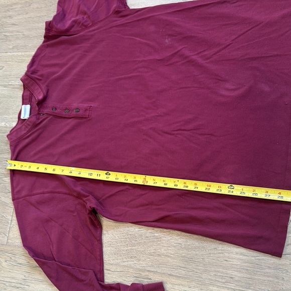Vintage L.L. Bean Maroon Long Sleeve Tee Classic Comfort Size XL - Picture 8 of 12